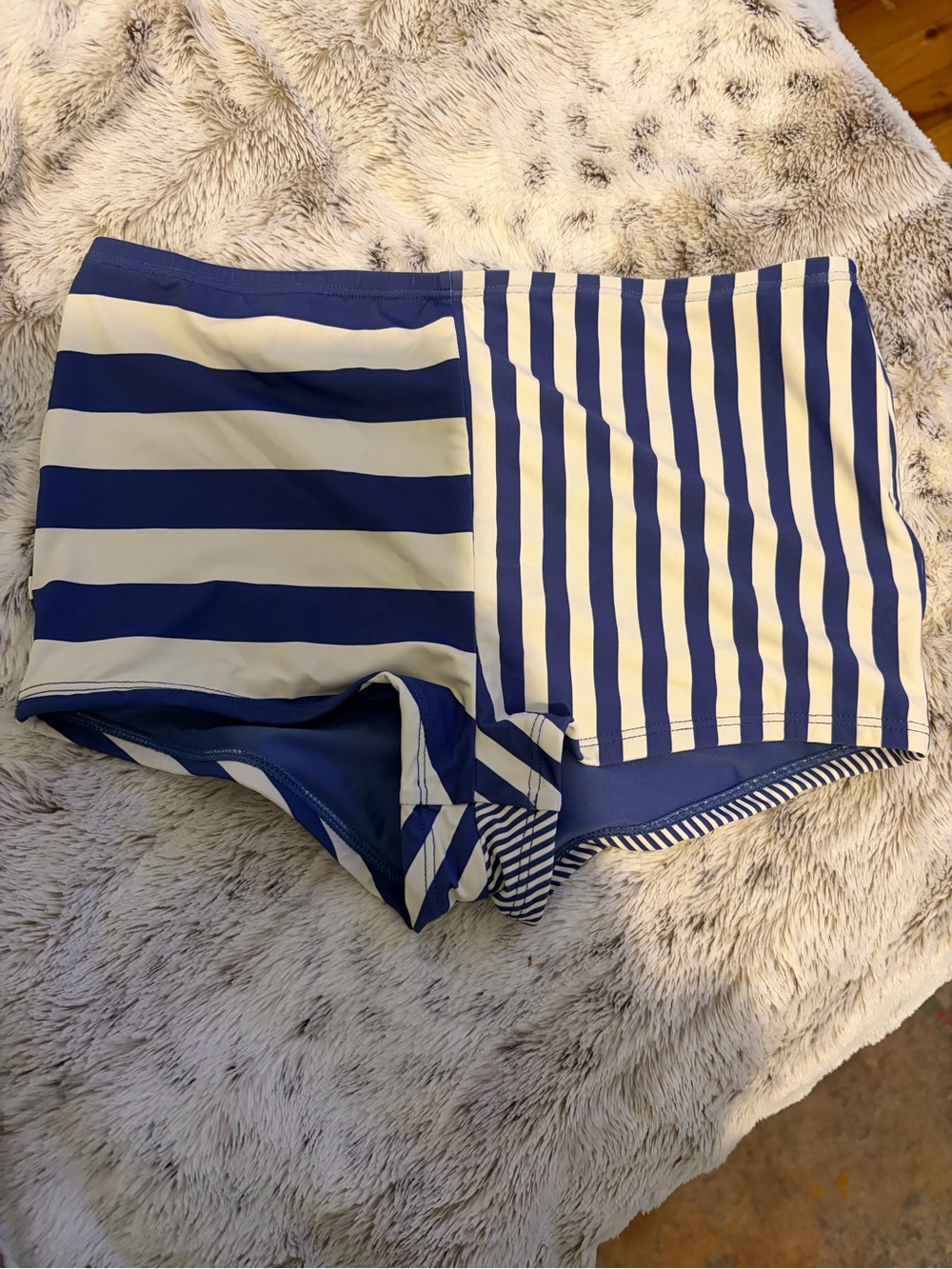 Roxy Navy and White Striped Women’s Swim shorts